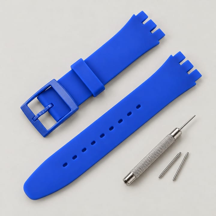 The Swatch Silicone Strap, Blue