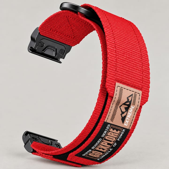 The Ranger nylon webbing band in Red