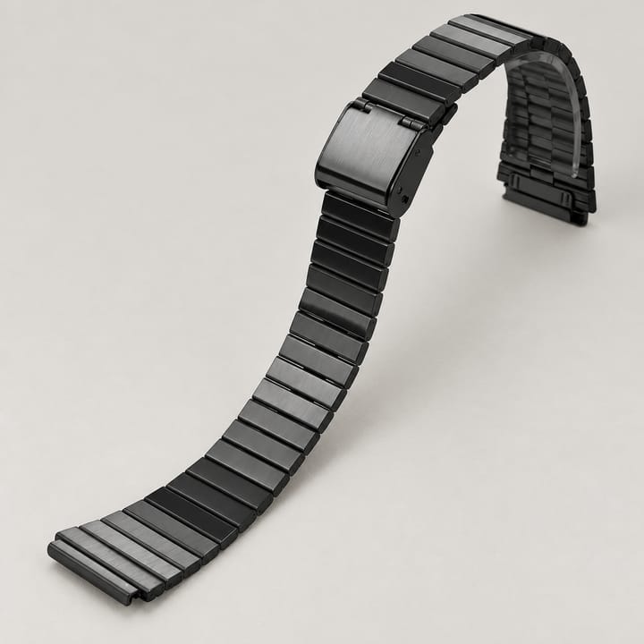 The Retro in black, with the spring bars and tool that come with it