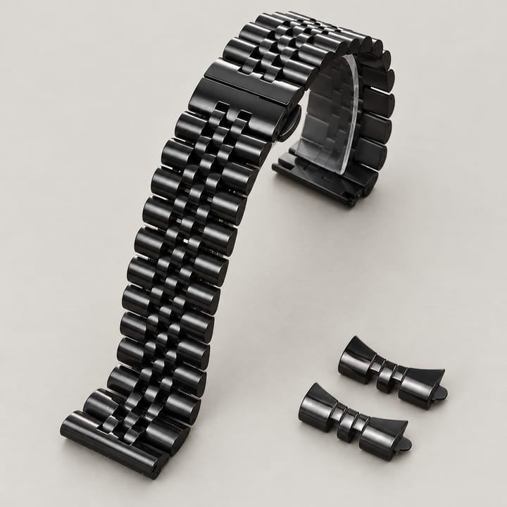 The Mariner Steel Watch Band, Black