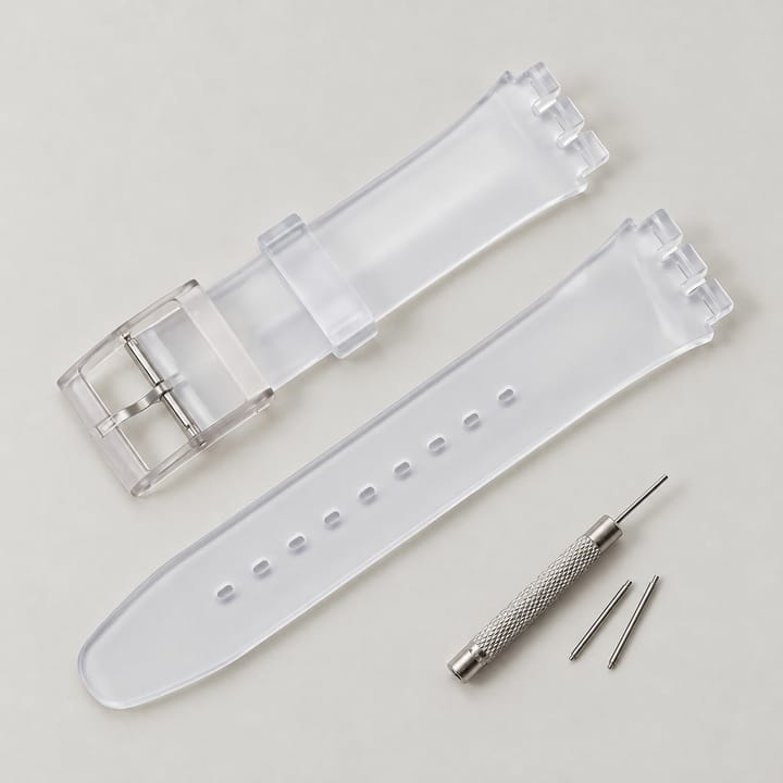 The Swatch Silicone Strap, Clear