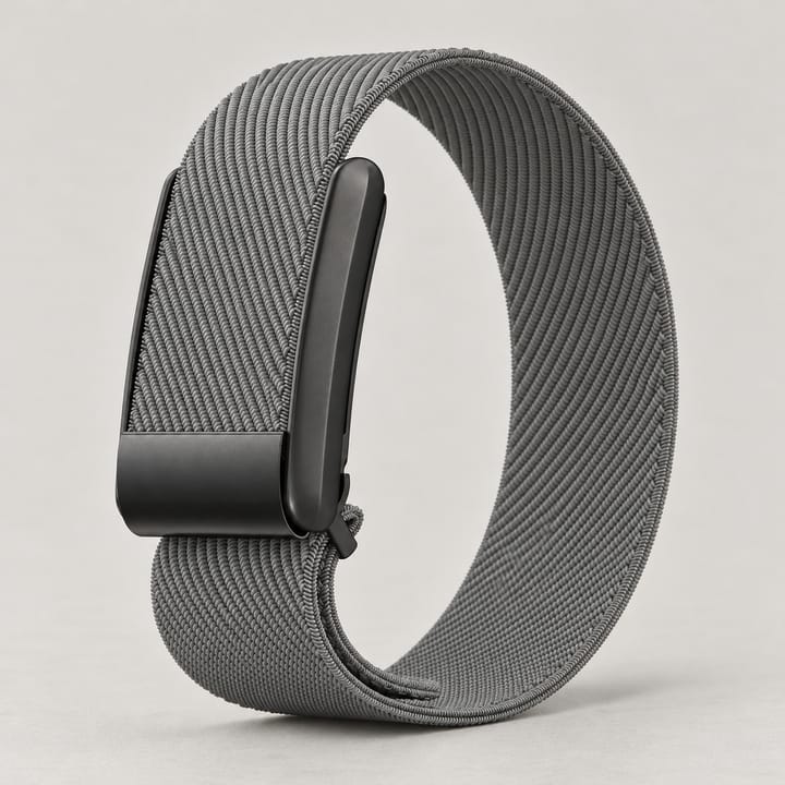 Gray stretch nylon band with its metal frame