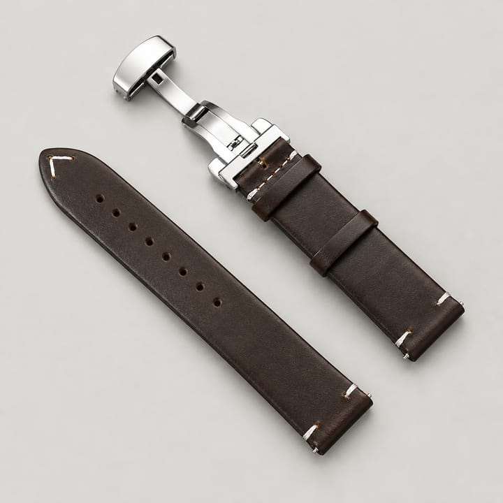 The Drifter Oil Wax Leather Band, Dark brown