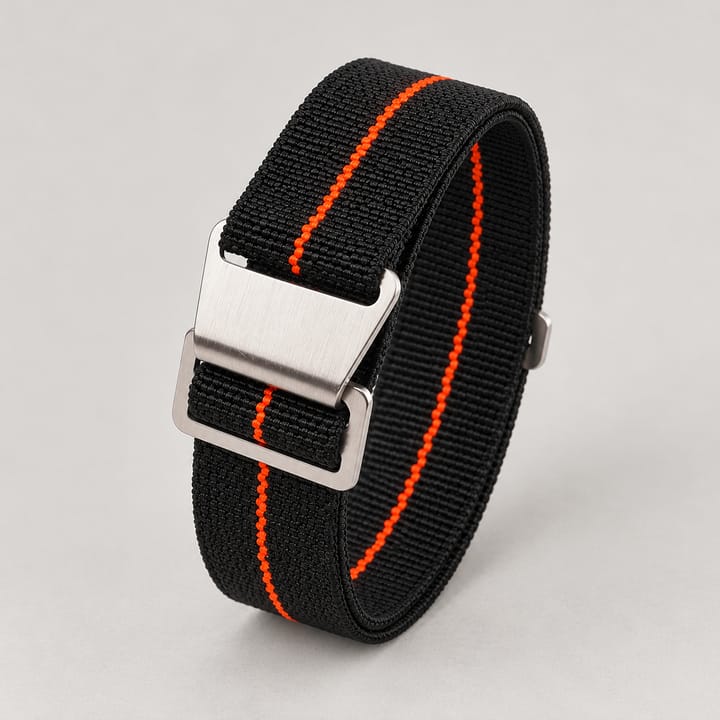 The Parachute Elastic Slip-On NATO, Black orange