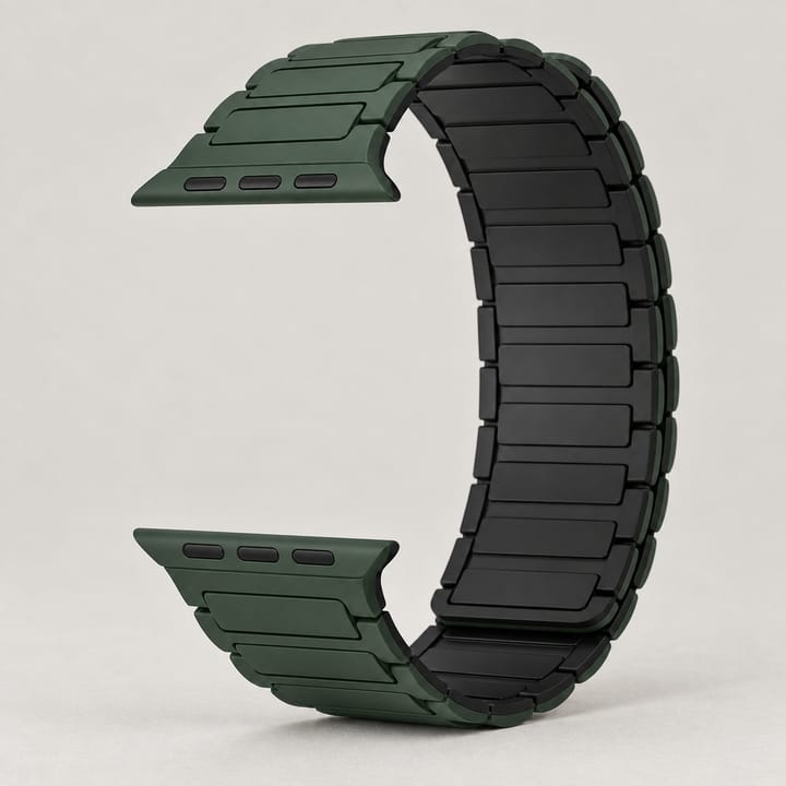 The Magnetic Silicone Band, Green and black