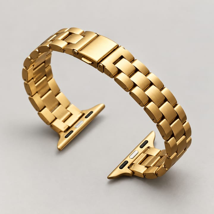 The Slim Link steel band for Apple Watch in Gold