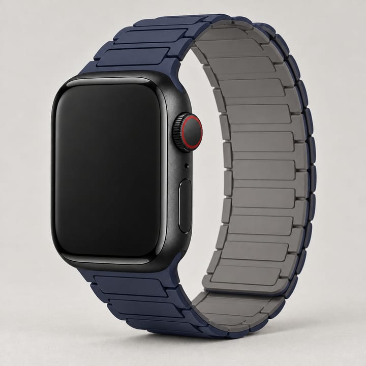 The Magnetic Silicone Band, Indigo and gray