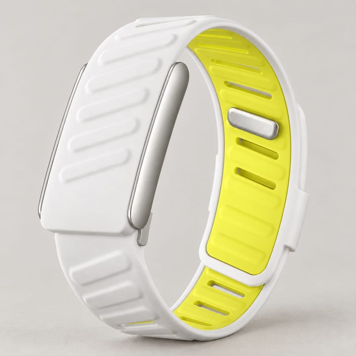 The Guard ribbed silicone band in Yellow