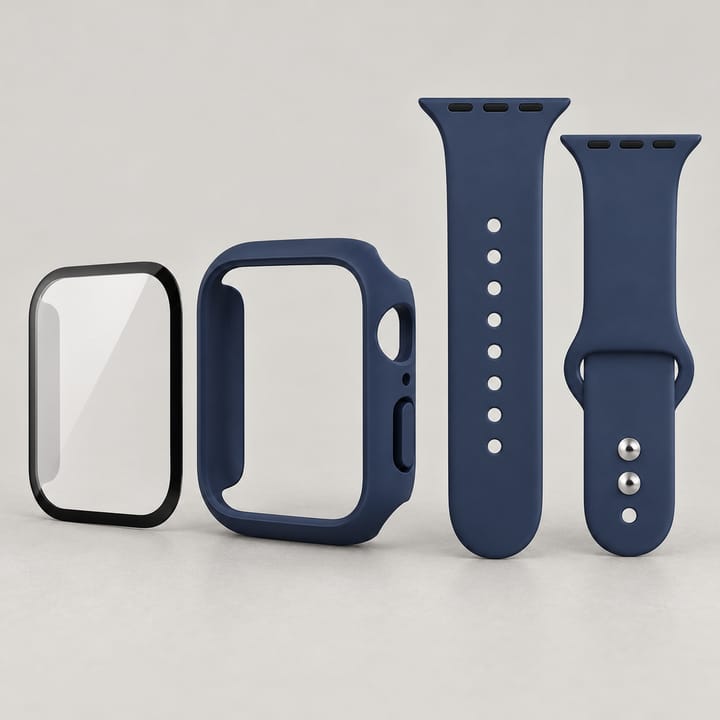 The Silicone Sport Case Set, Midnight blue