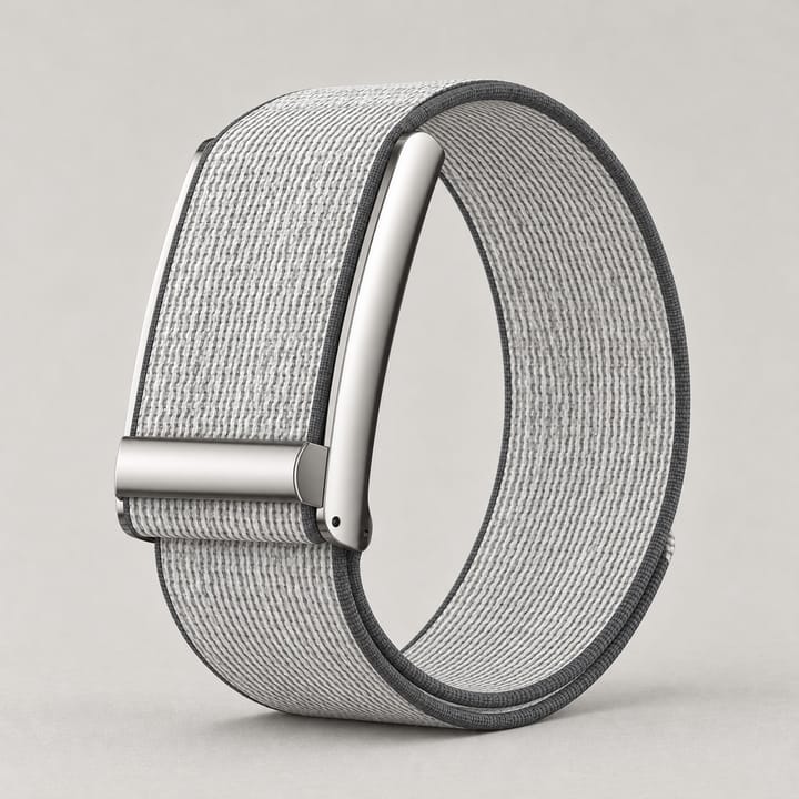 The Wrap in gray with its silver-tone metal slider