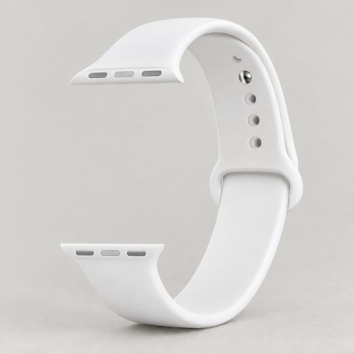The Current Silicone Sport Band, White