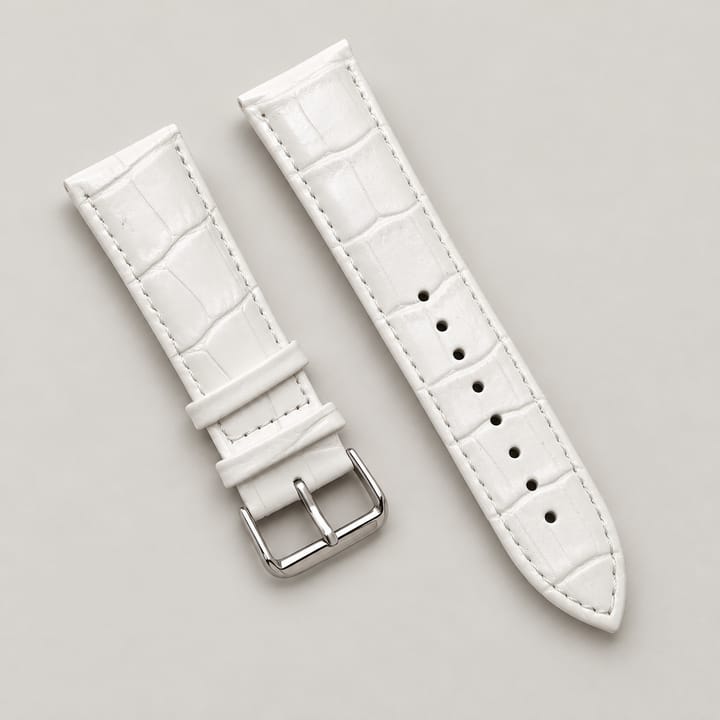 The Leather Strap, White