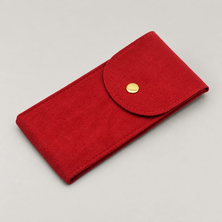 The Velvet Watch Pouch, Red