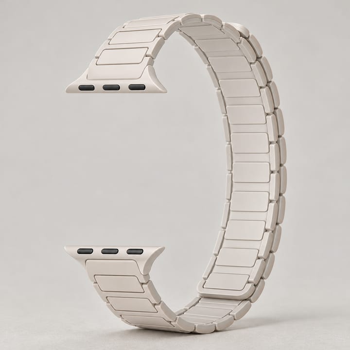 The Magnetic Silicone Apple Watch Band, Starlight