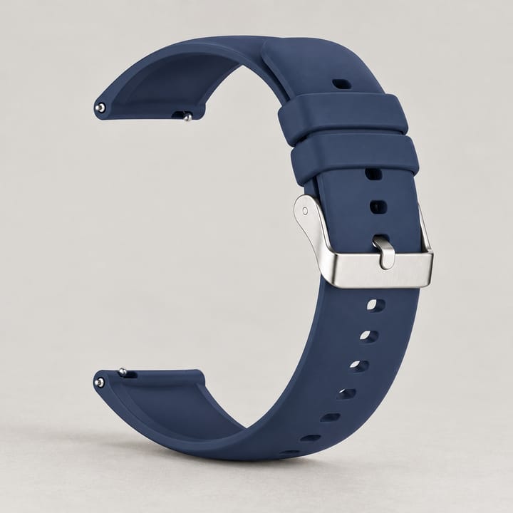 The Drift Silicone Rubber Watch Strap, Navy blue