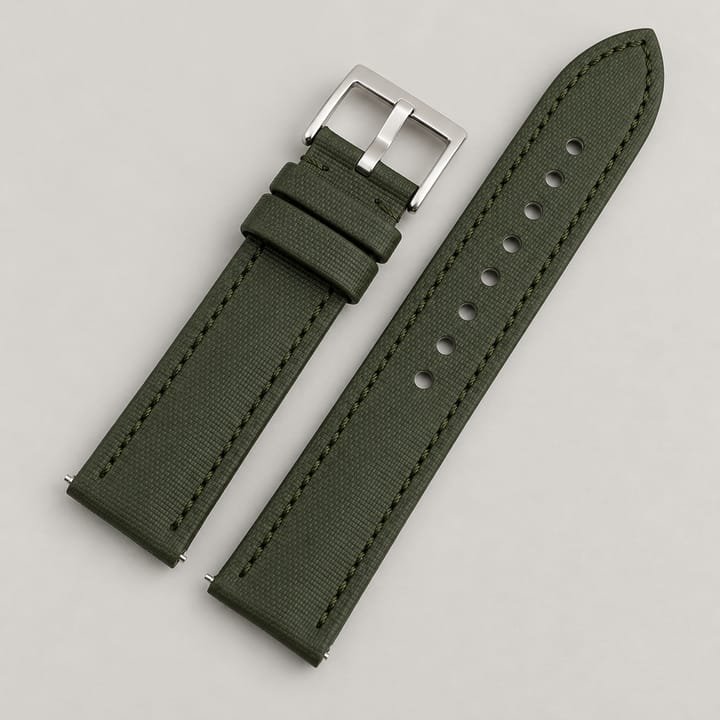 The Regatta in green with tonal stitching