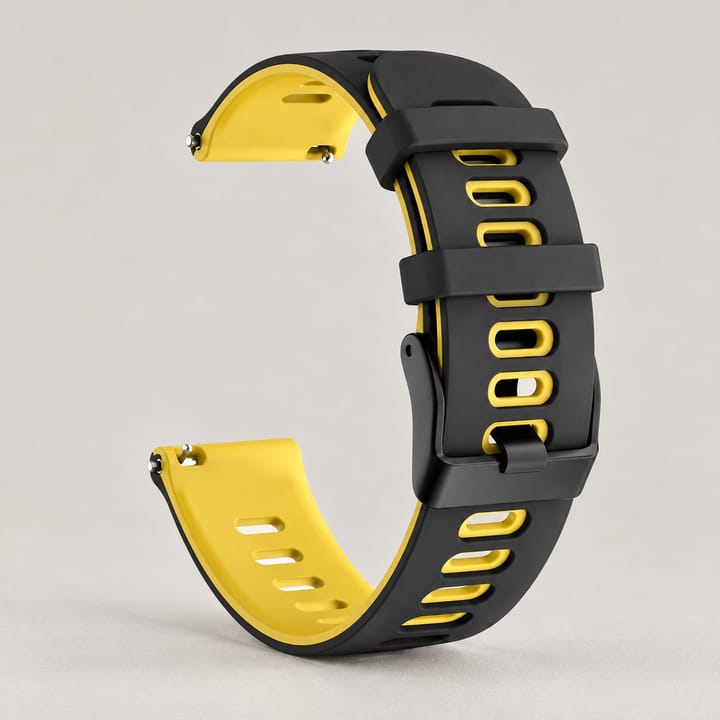 The Tempo in Black/Yellow, black outside with yellow underneath