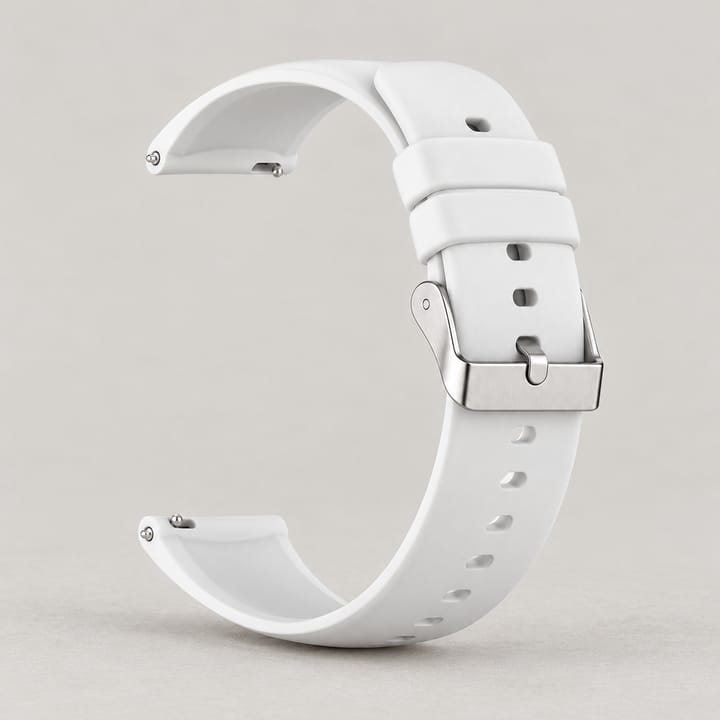 The Drift Silicone Rubber Watch Strap, White