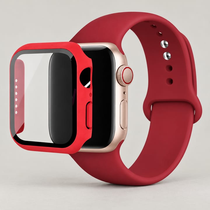 The Silicone Sport Case Set, Rose red