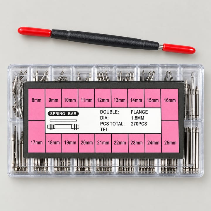 The Spring Bar Kit, 1.8 mm diameter, 270 pieces