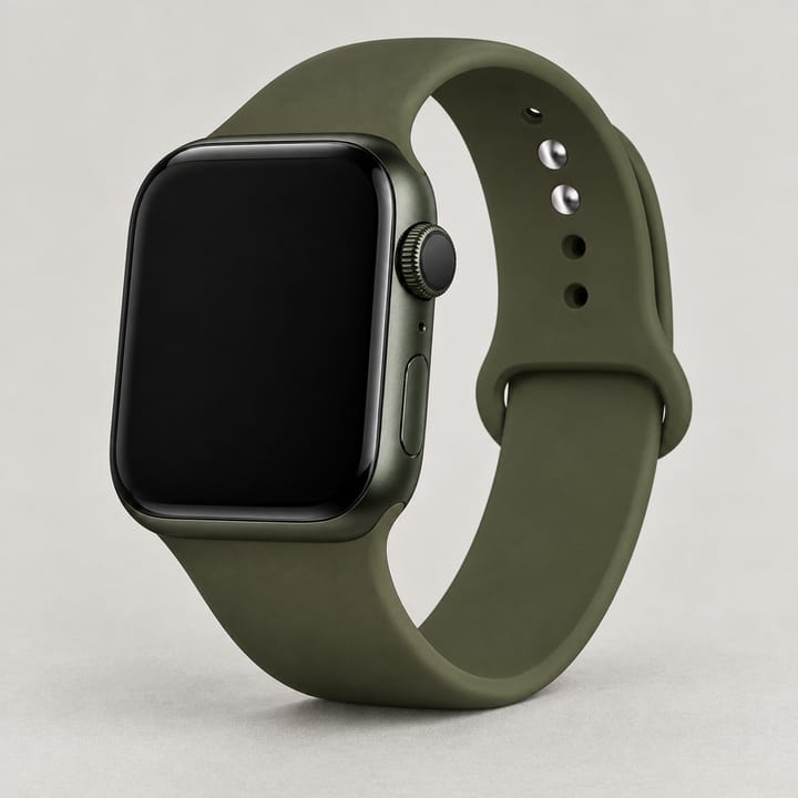 The Current Silicone Sport Band, Dark olive