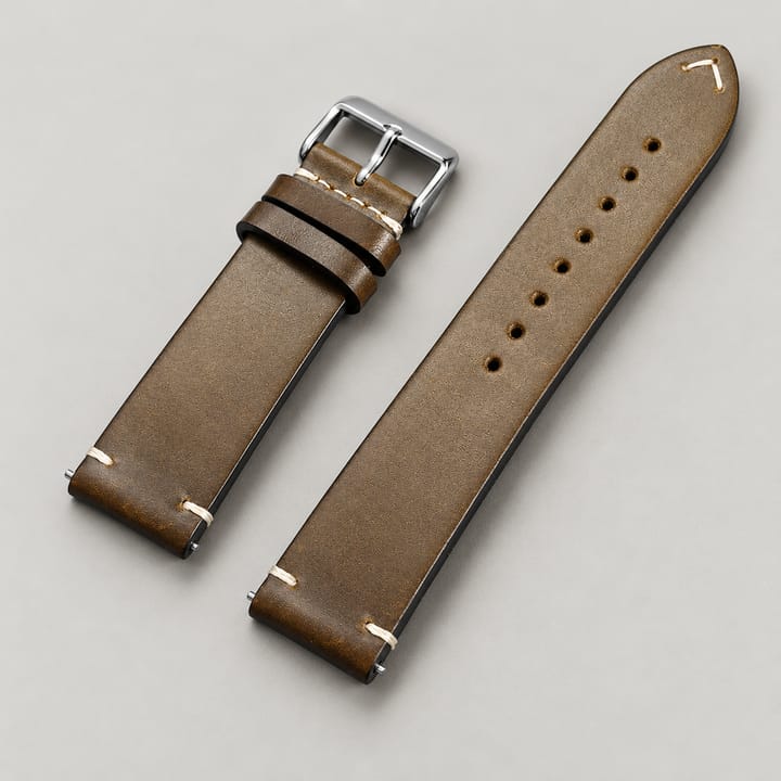 The Waxed Leather Band, Green