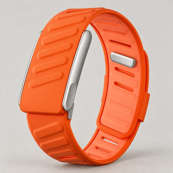 The Guard ribbed silicone band for WHOOP in Orange