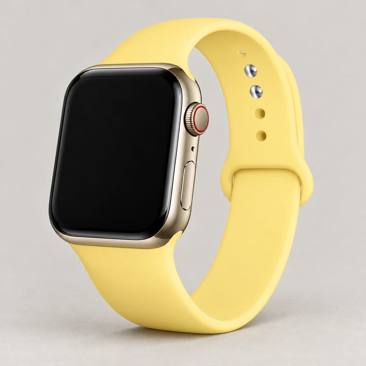 The Current Silicone Sport Band, Light lemon yellow