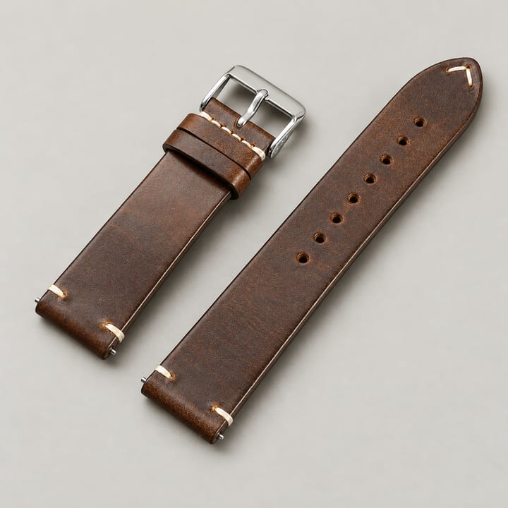 The Waxed Leather Band, Dark brown