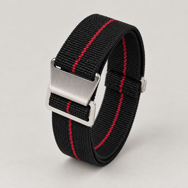 The Parachute Elastic Slip-On NATO, Black red