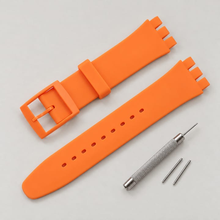 The Swatch Silicone Strap, Orange
