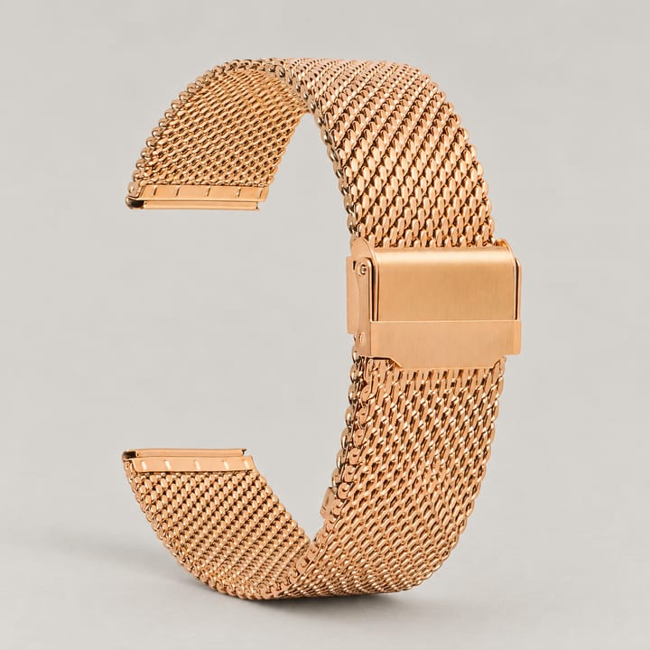 The Fine Mesh in rose gold, heavy weave