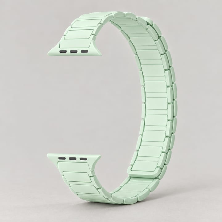 The Magnetic Silicone Apple Watch Band, Light mint