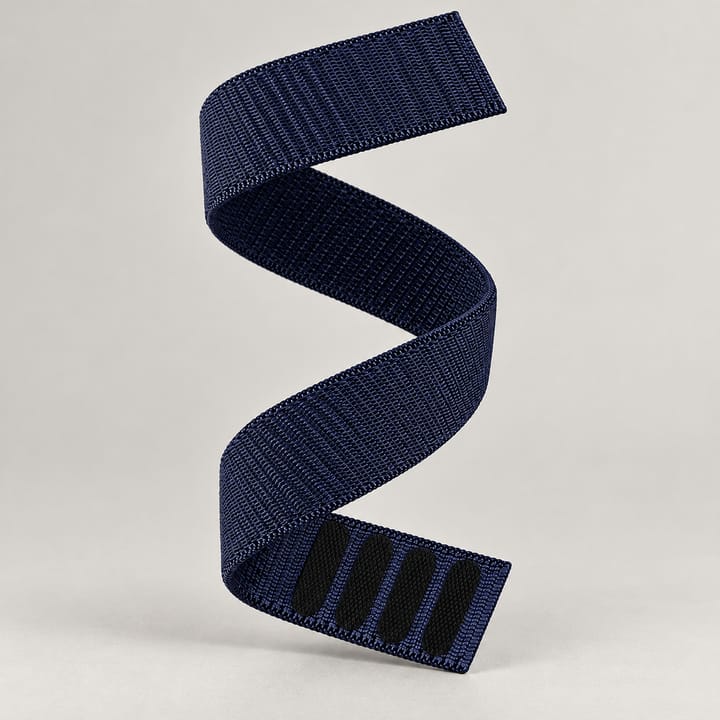 The Switchback hook-and-loop band in Navy, with the hook pads on the tail