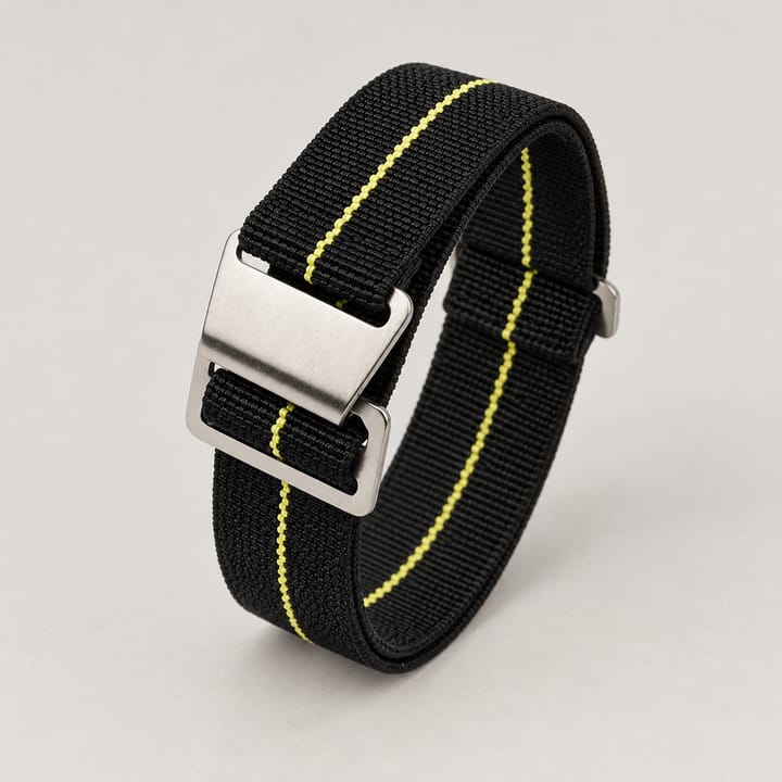 The Parachute Elastic Slip-On NATO, Black yellow