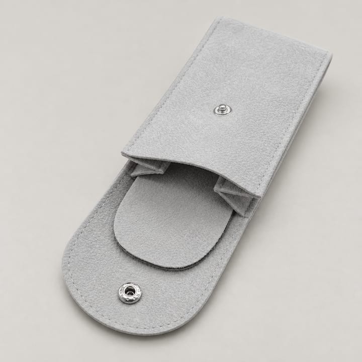 The Velvet Watch Pouch, Gray white