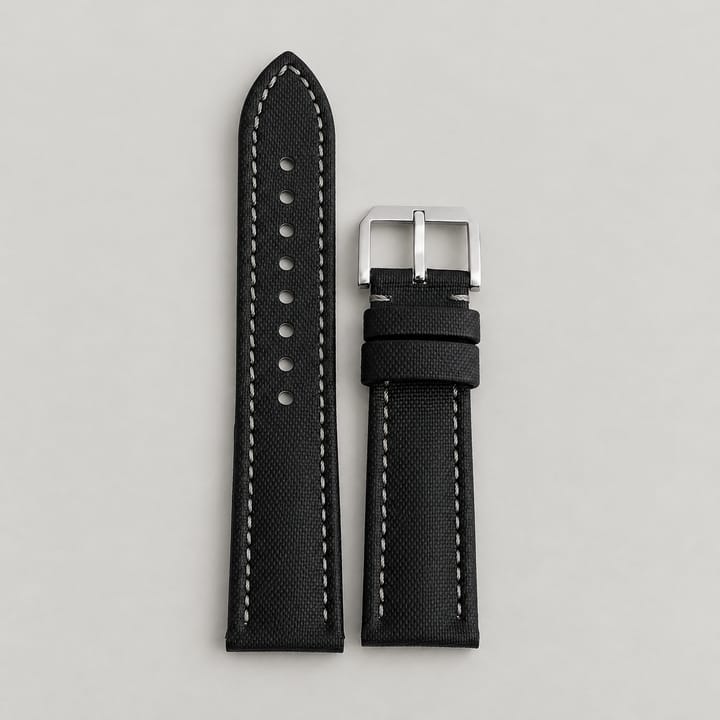 The Regatta in black with gray stitching