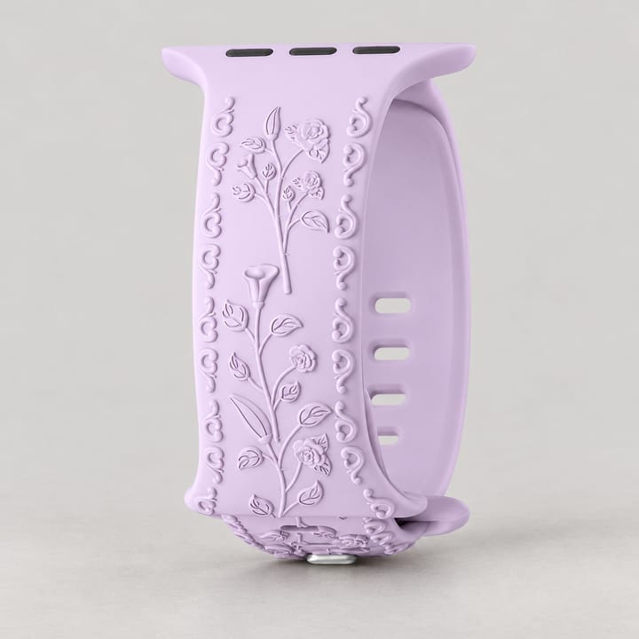 The Engraved Silicone Band, Lavender