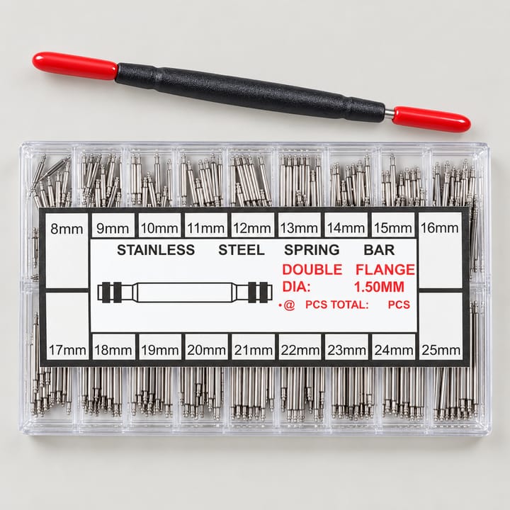 The Bench Spring Bar Assortment, 1.5 mm diameter, 360 pieces