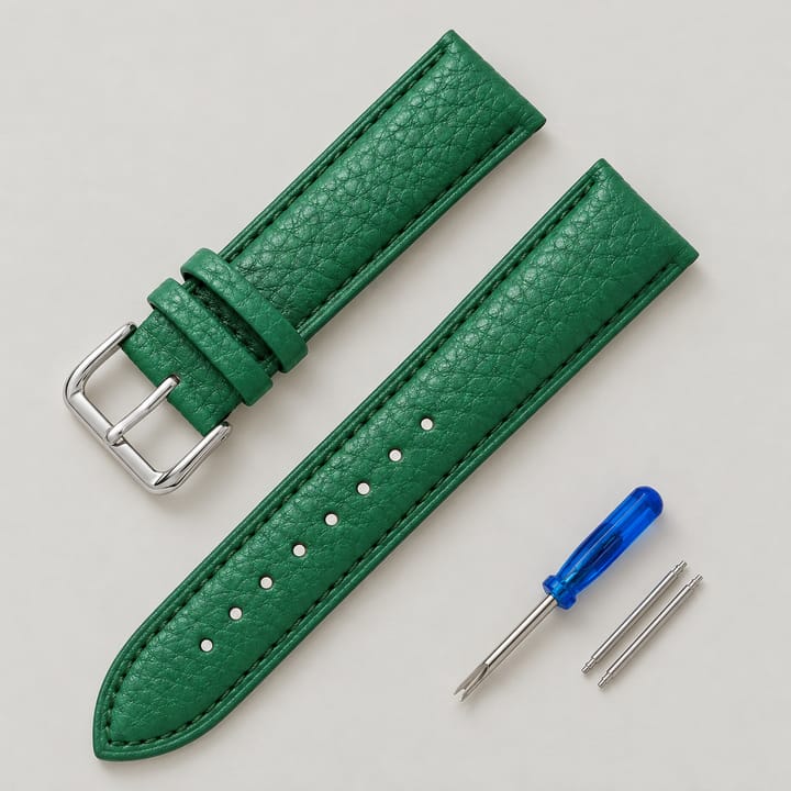 The Litchi Leather Band, Green