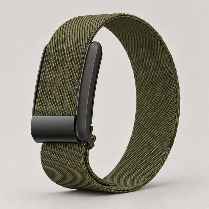 Army Green stretch nylon band with its metal frame