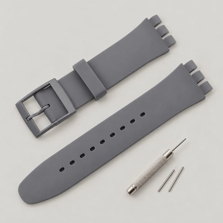 The Swatch Silicone Strap, Gray