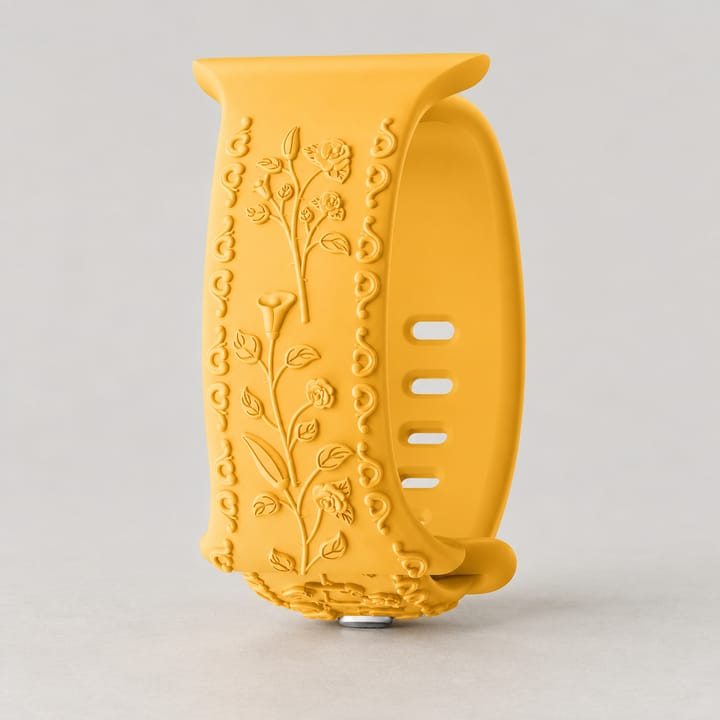 The Engraved Silicone Band, Yellow