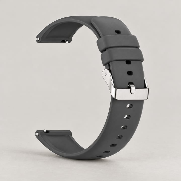 The Drift Silicone Rubber Watch Strap, Dark gray