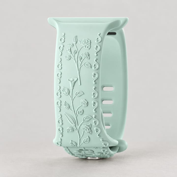 The Engraved Silicone Band, Light green