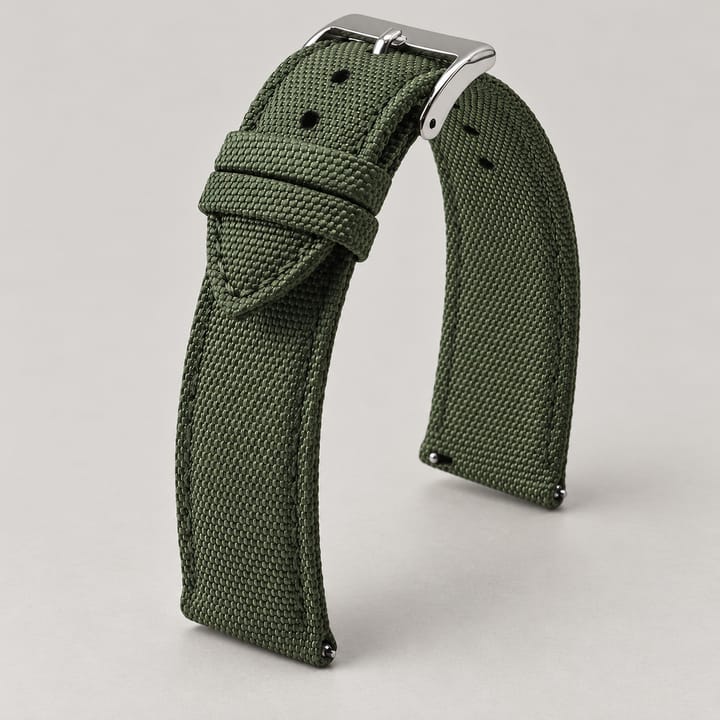 The Sailcloth Nato Strap, Army green