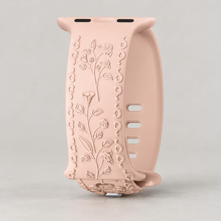 The Engraved Silicone Band, Pink sand