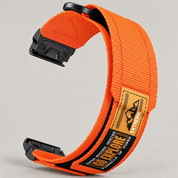 The Ranger nylon webbing band in Orange