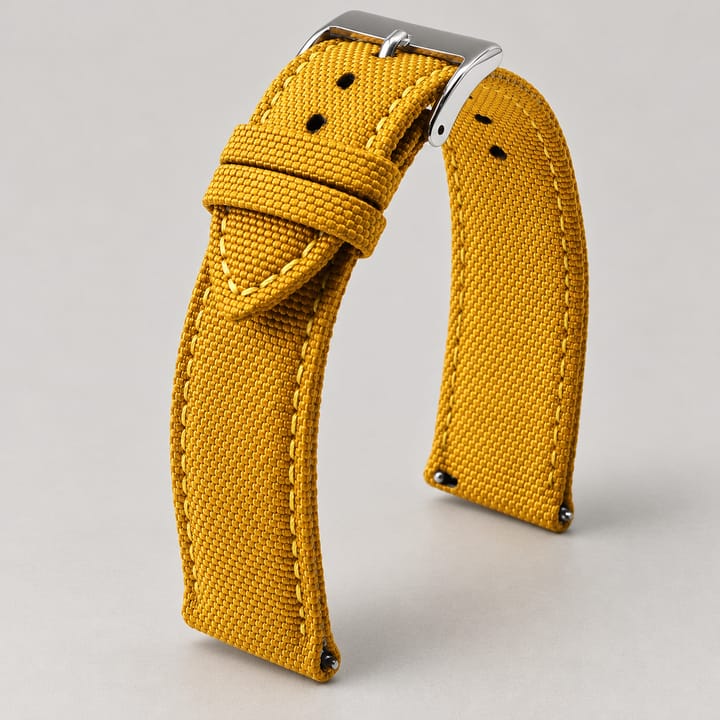 The Sailcloth Nato Strap, Mustard yellow