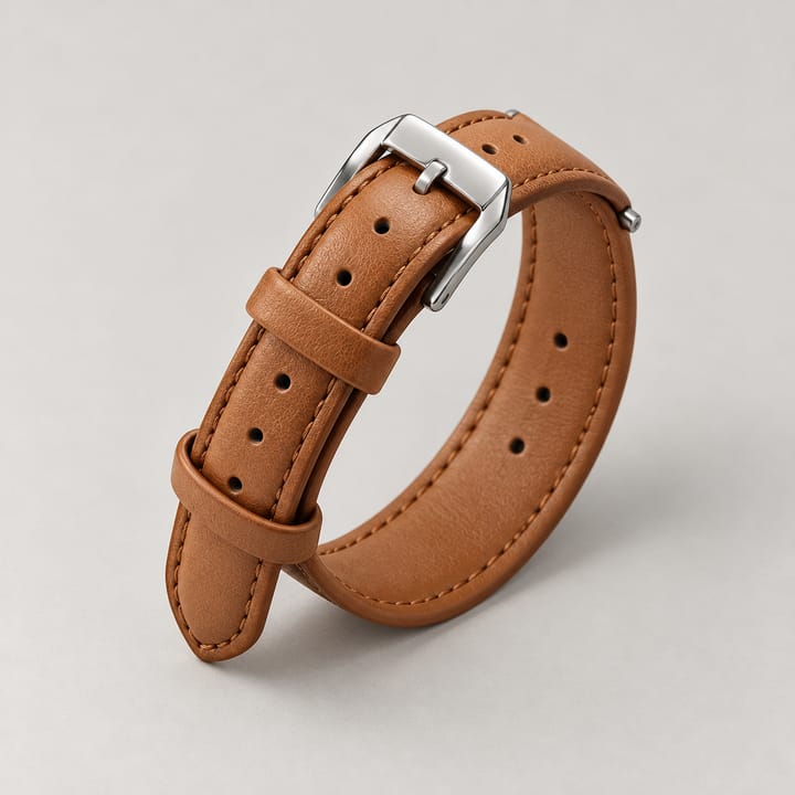 The Taper on the wrist, showing the narrow buckle end